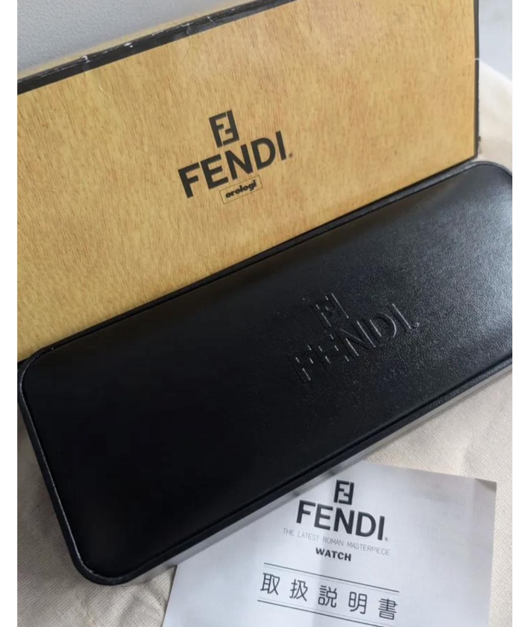 FENDI Золотые стальные часы, фото 3