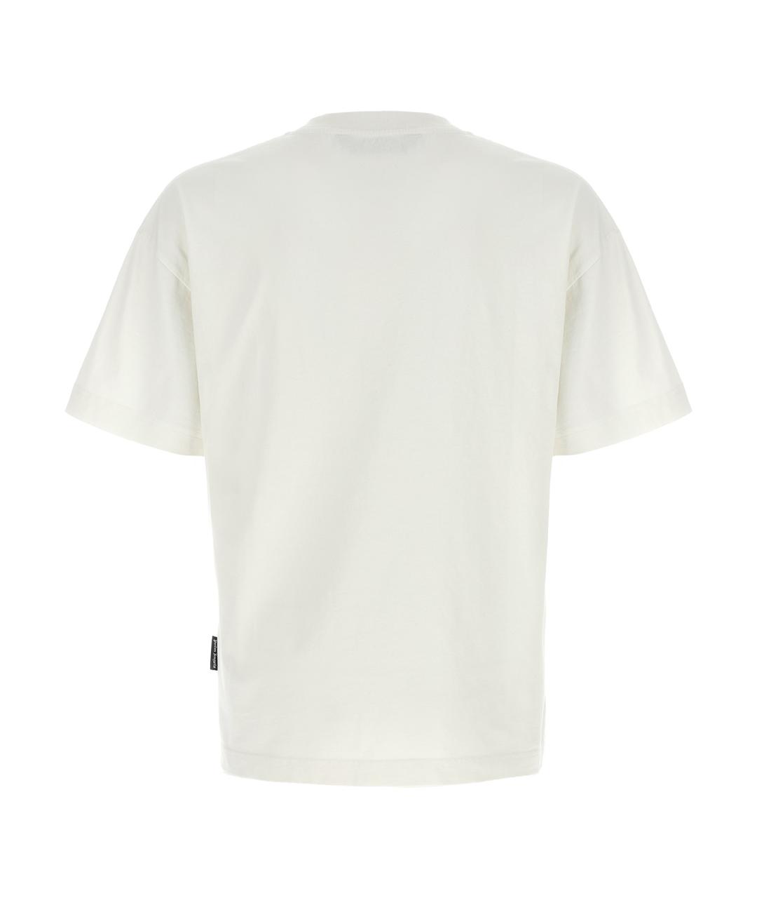 PALM ANGELS Белая хлопковая футболка, фото 2