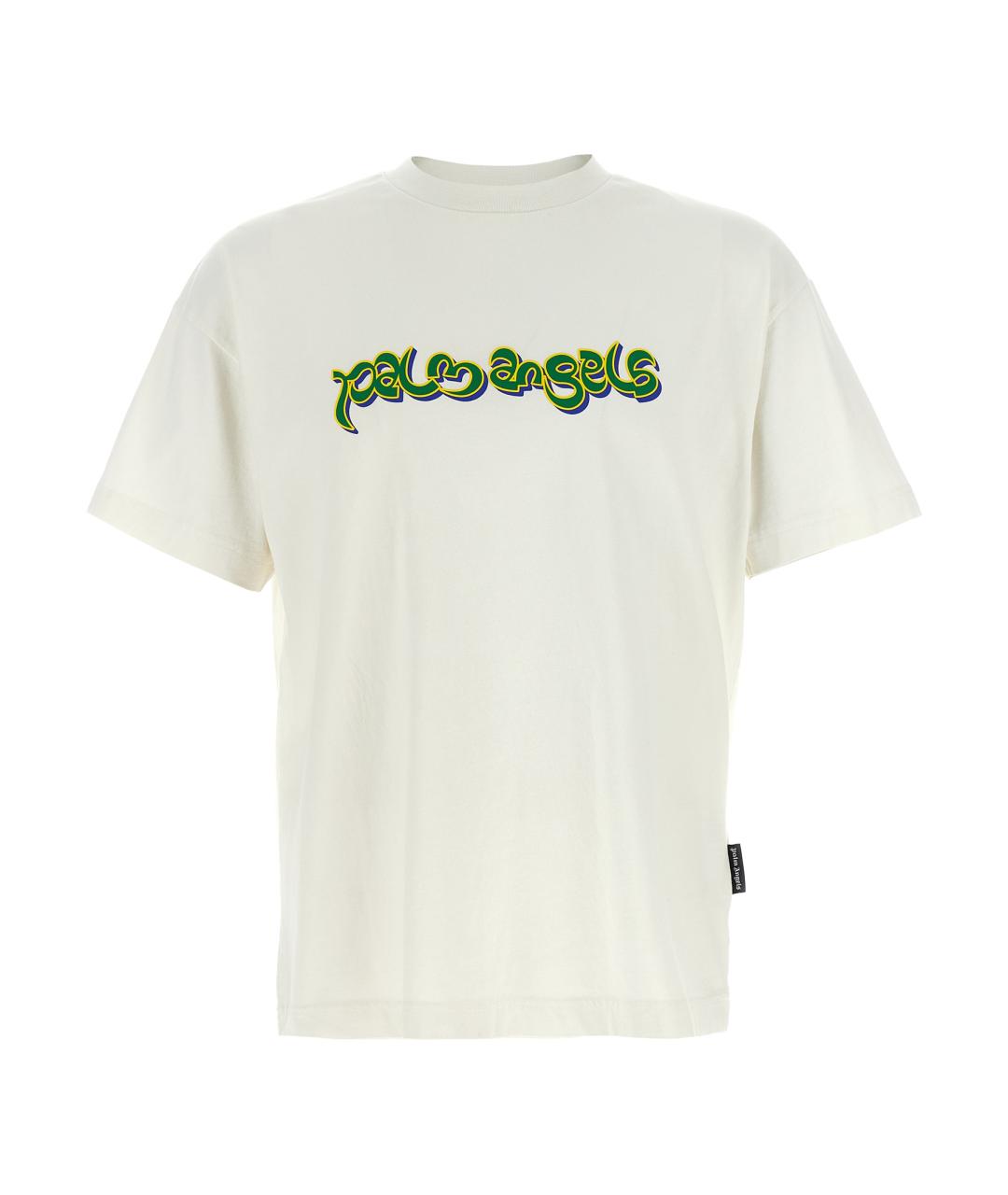 PALM ANGELS Белая хлопковая футболка, фото 1