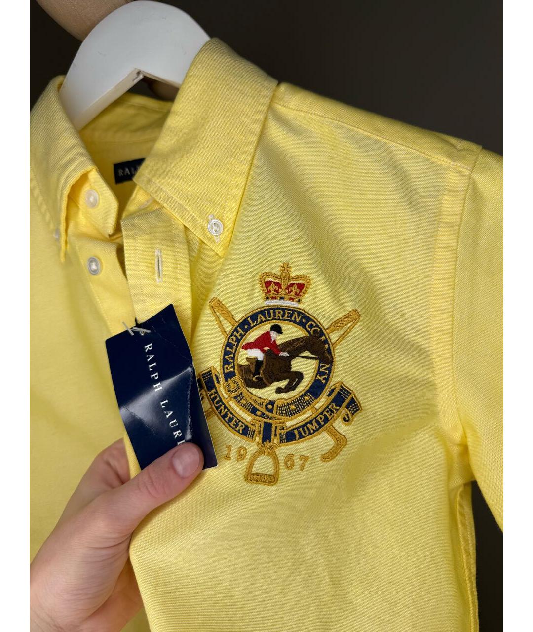 POLO RALPH LAUREN Желтая рубашка, фото 4