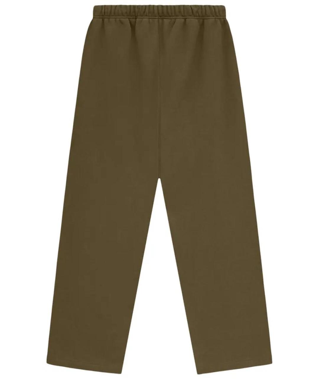 FEAR OF GOD ESSENTIALS Хаки хлопковые повседневные брюки, фото 2