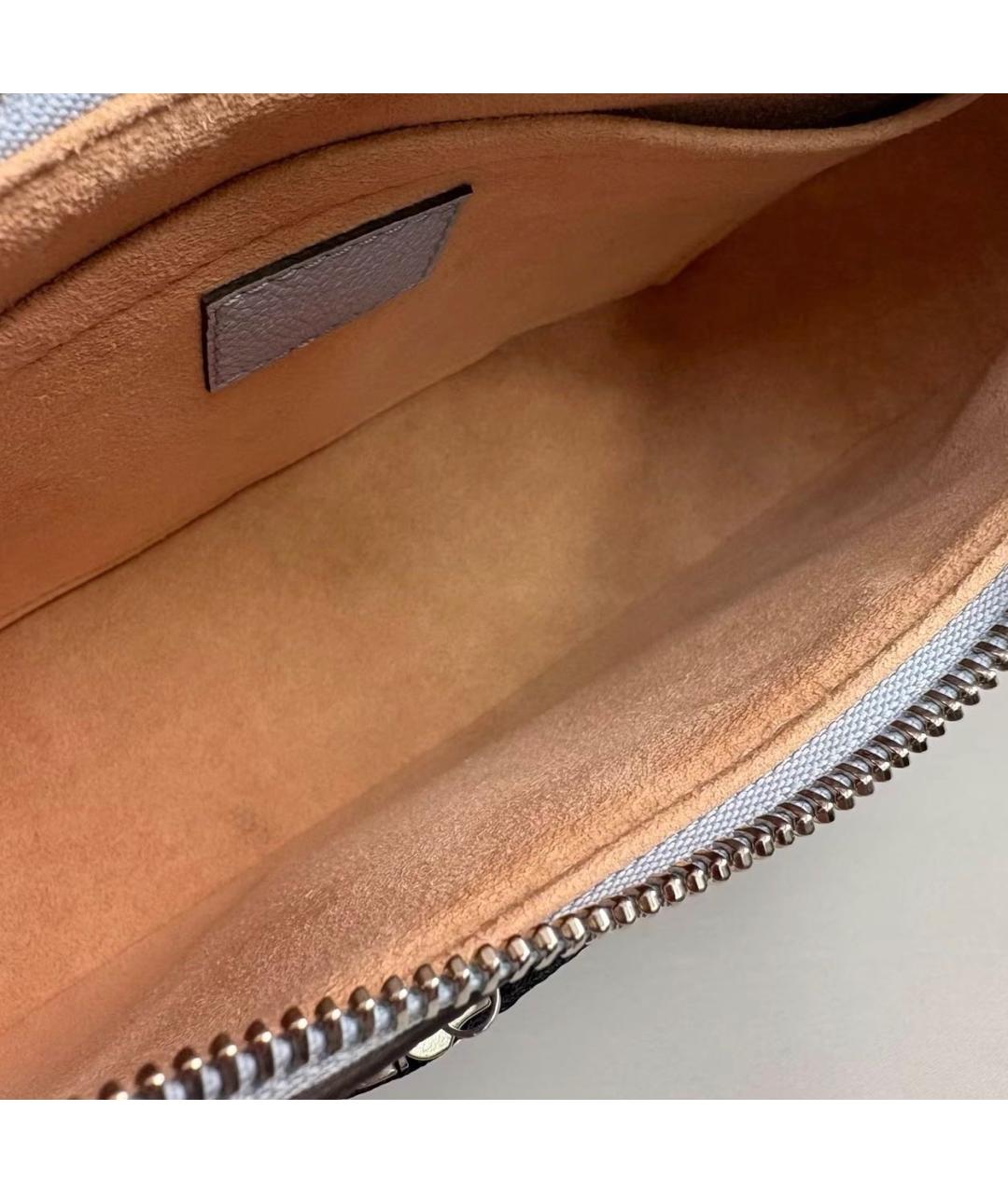 LOUIS VUITTON Голубая кожаная сумка через плечо, фото 7