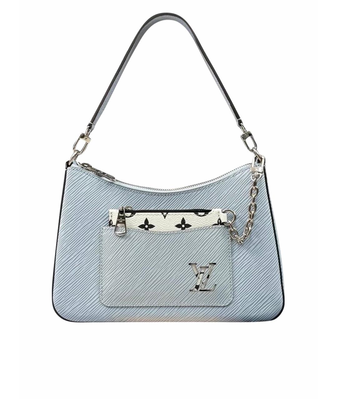 LOUIS VUITTON Голубая кожаная сумка через плечо, фото 1