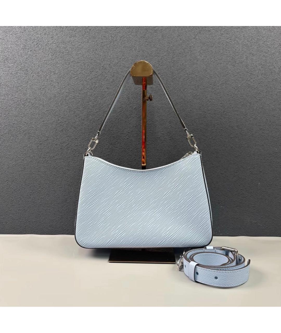 LOUIS VUITTON Голубая кожаная сумка через плечо, фото 2