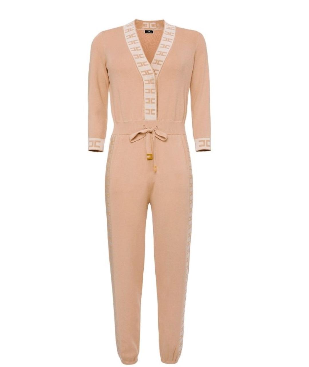 ELISABETTA FRANCHI Бежевый комбинезон, фото 3