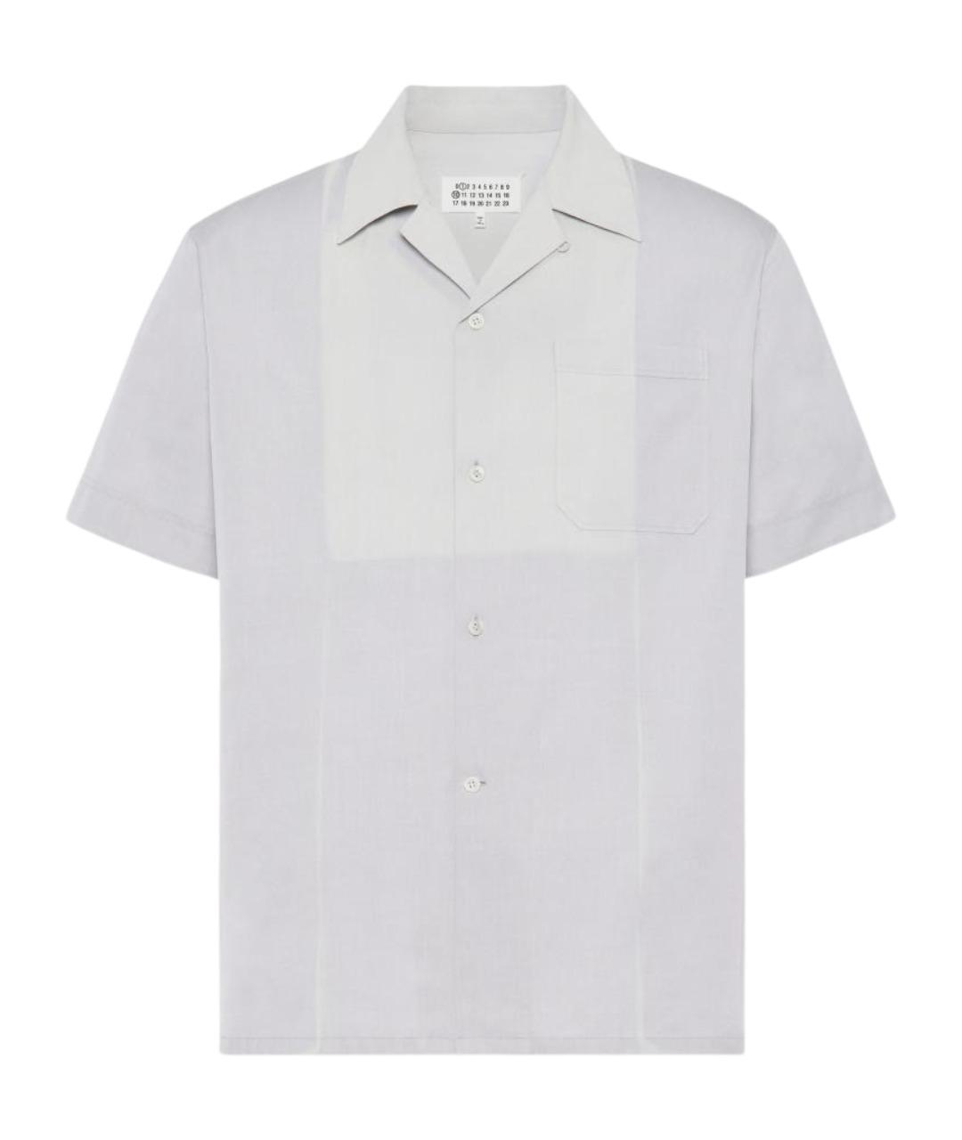 MAISON MARGIELA Серая хлопковая кэжуал рубашка, фото 1