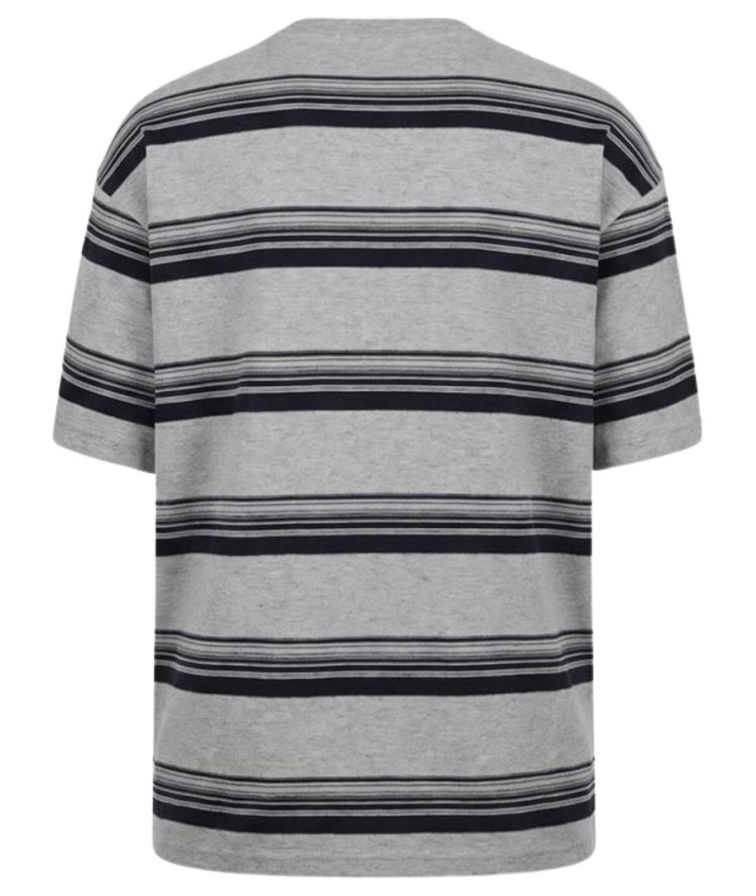 COMME DES GARÇONS HOMME PLUS Серая хлопковая футболка, фото 2