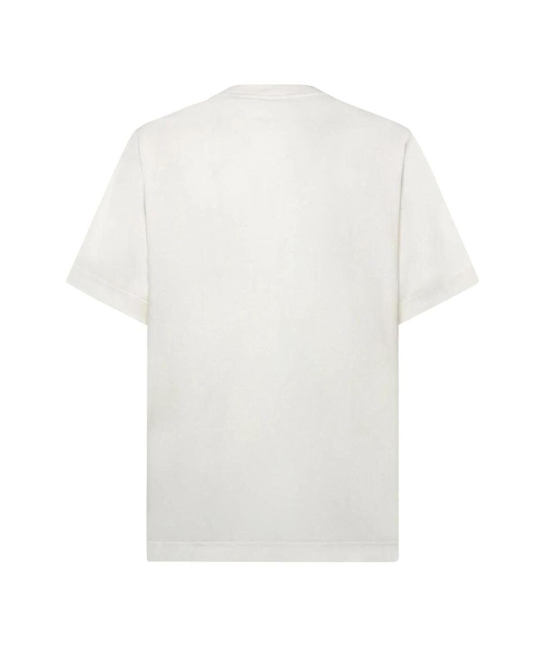 BURBERRY Белая хлопковая футболка, фото 2