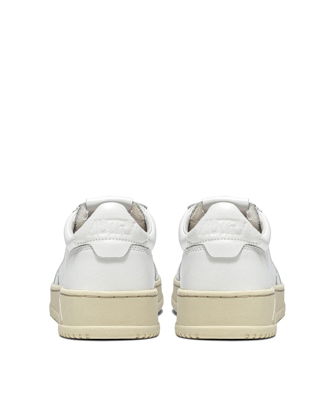 AUTRY Белые кожаные низкие кроссовки / кеды, фото 2