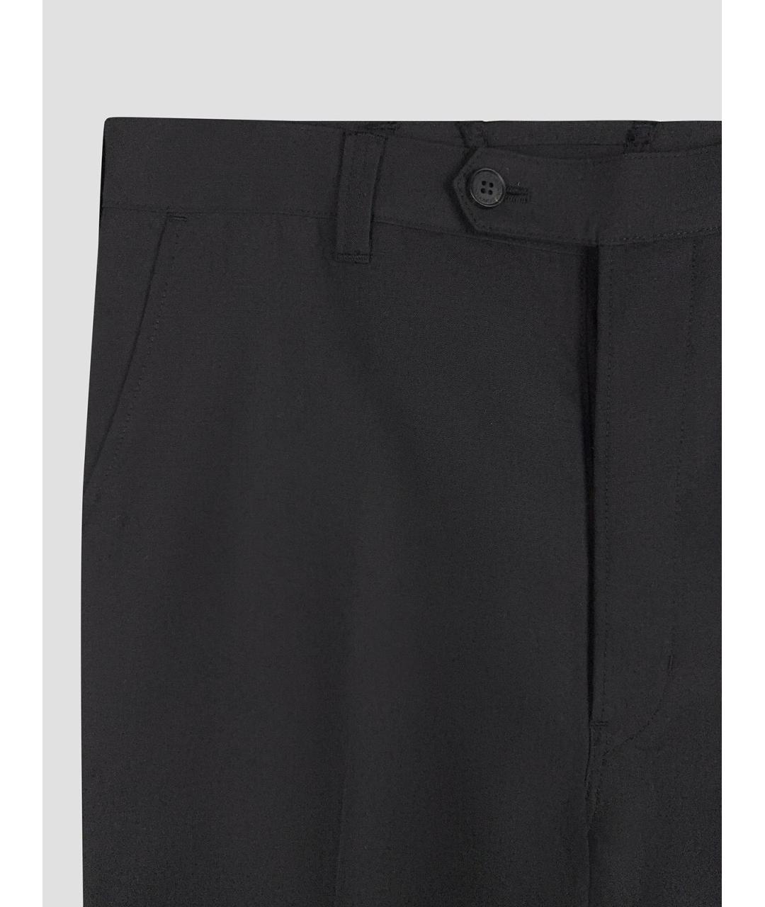 COMME DES GARÇONS HOMME PLUS Черные шерстяные классические брюки, фото 3