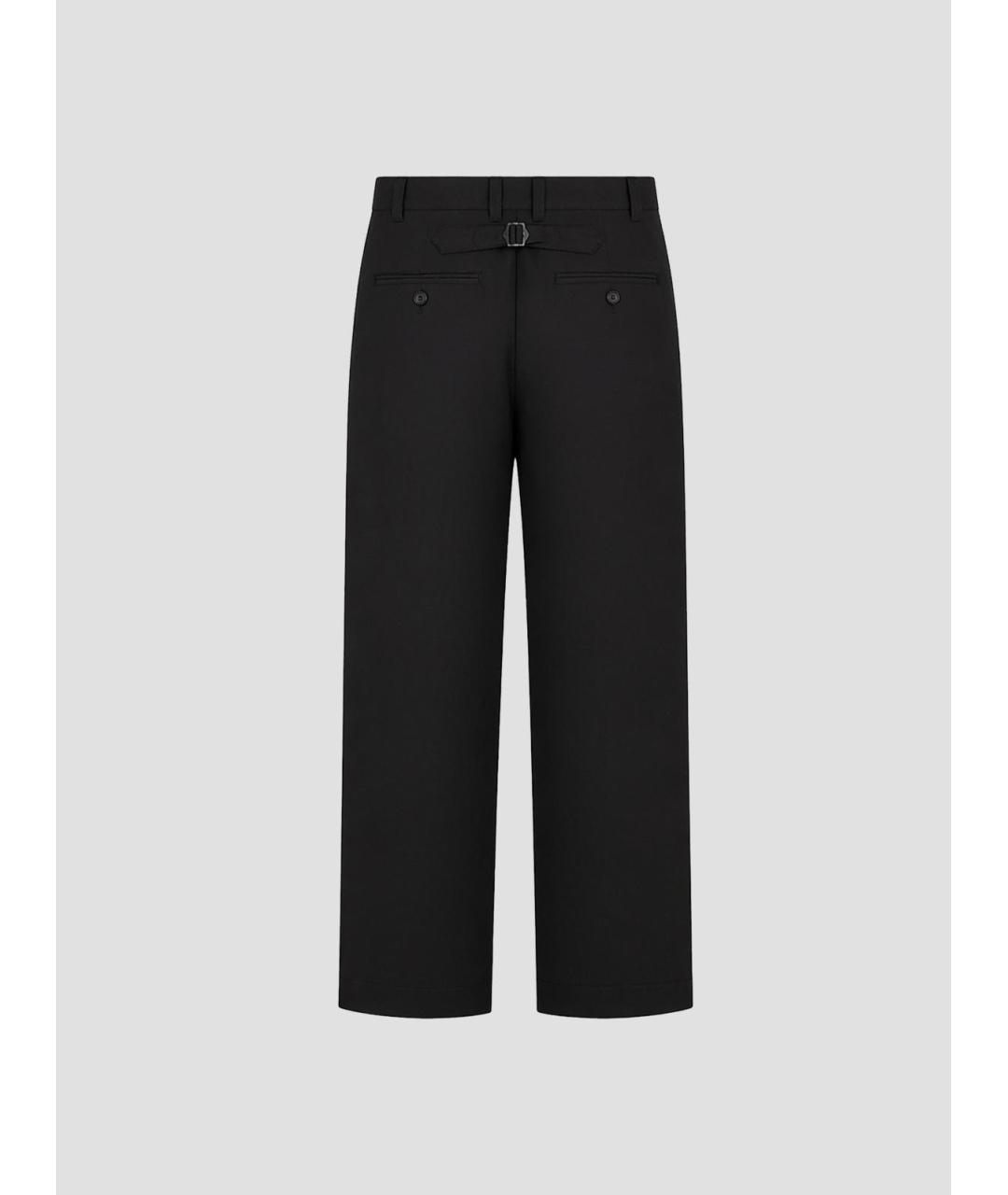 COMME DES GARÇONS HOMME PLUS Черные шерстяные классические брюки, фото 2