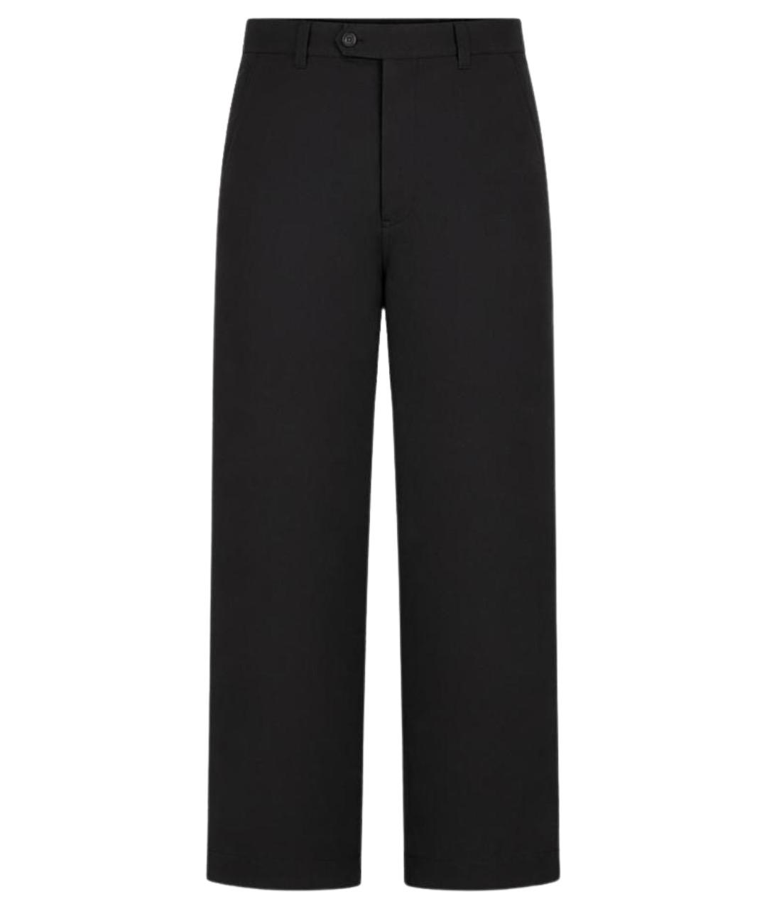 COMME DES GARÇONS HOMME PLUS Черные шерстяные классические брюки, фото 1