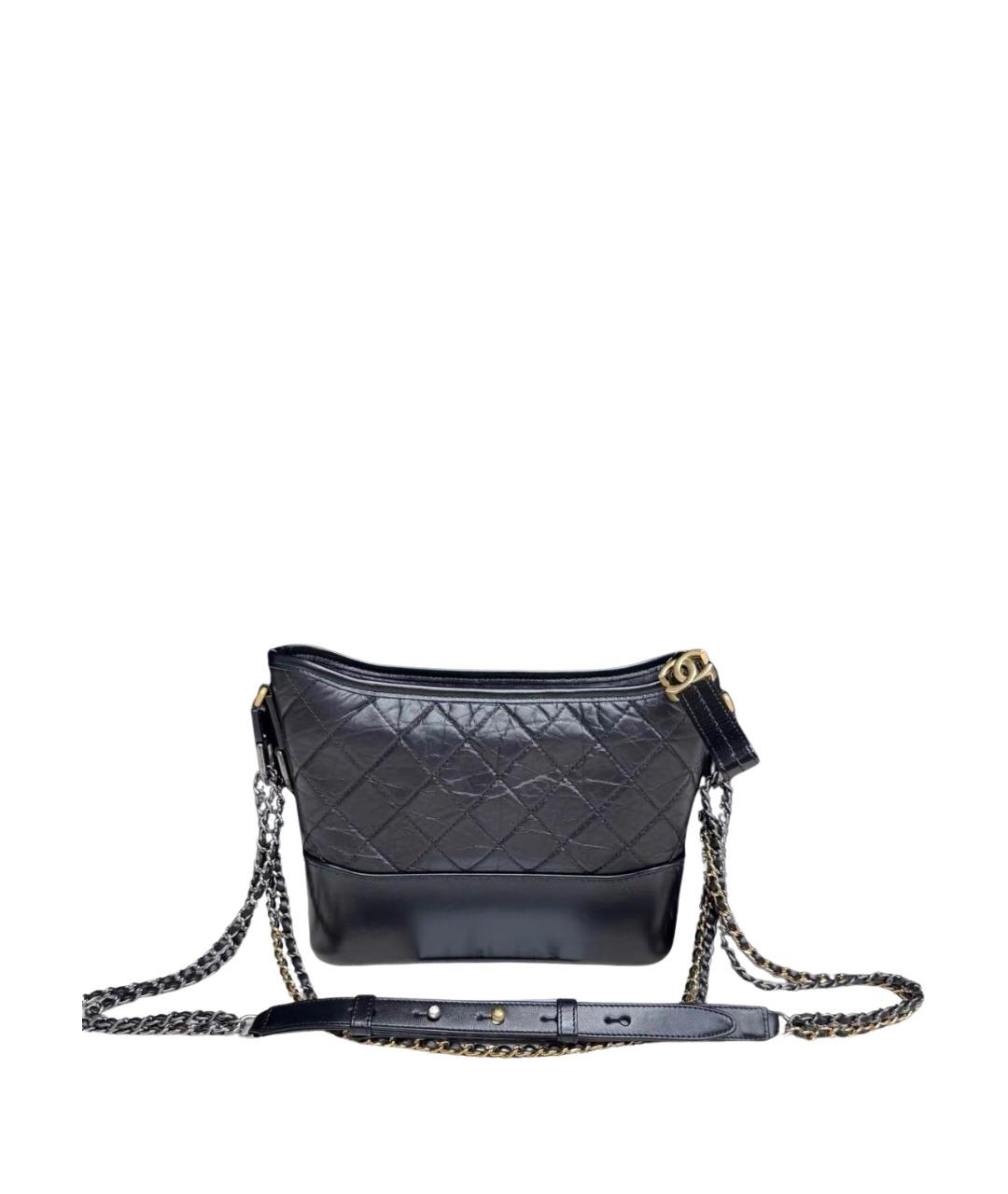 CHANEL Черная кожаная сумка через плечо, фото 1