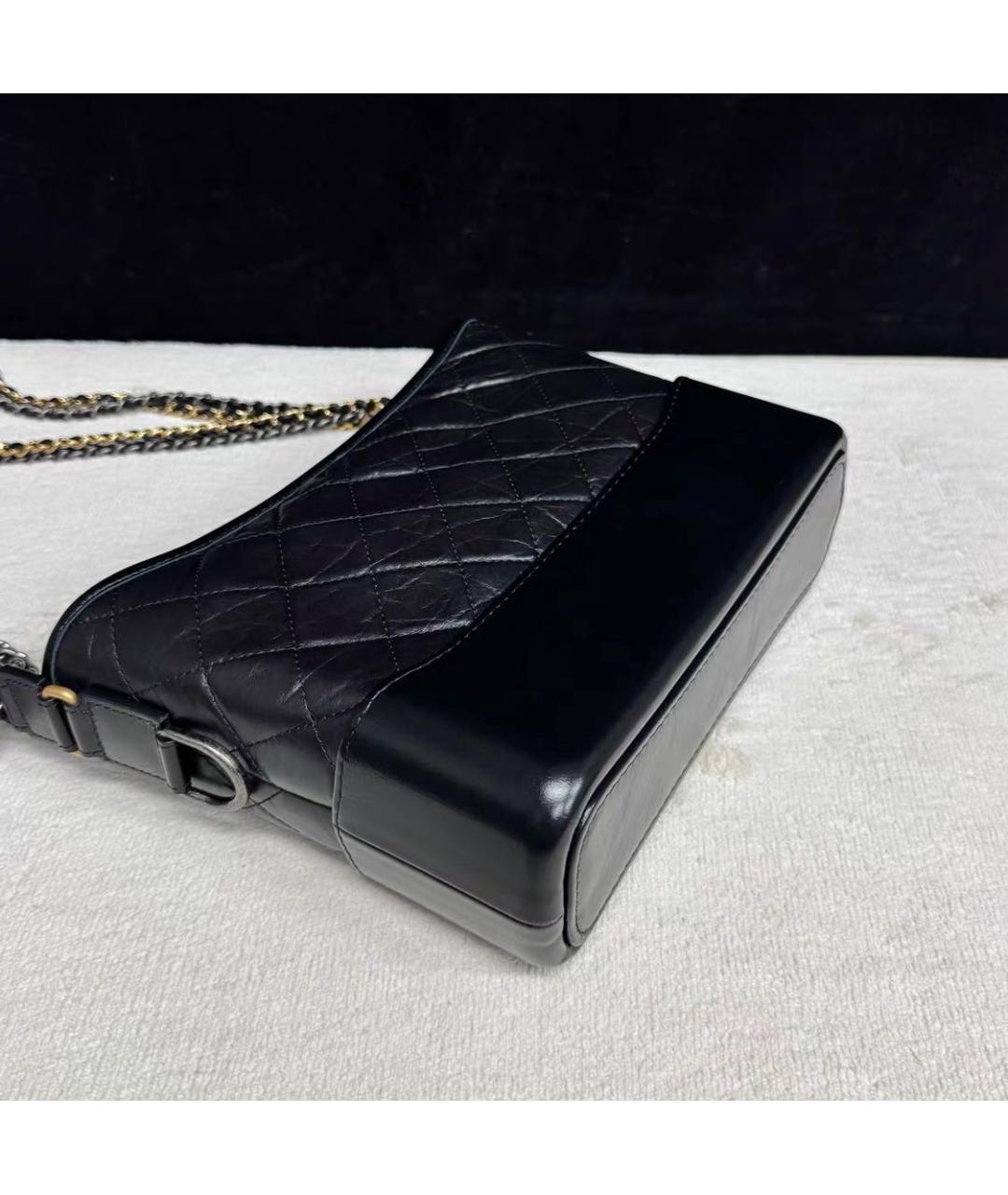 CHANEL Черная кожаная сумка через плечо, фото 3