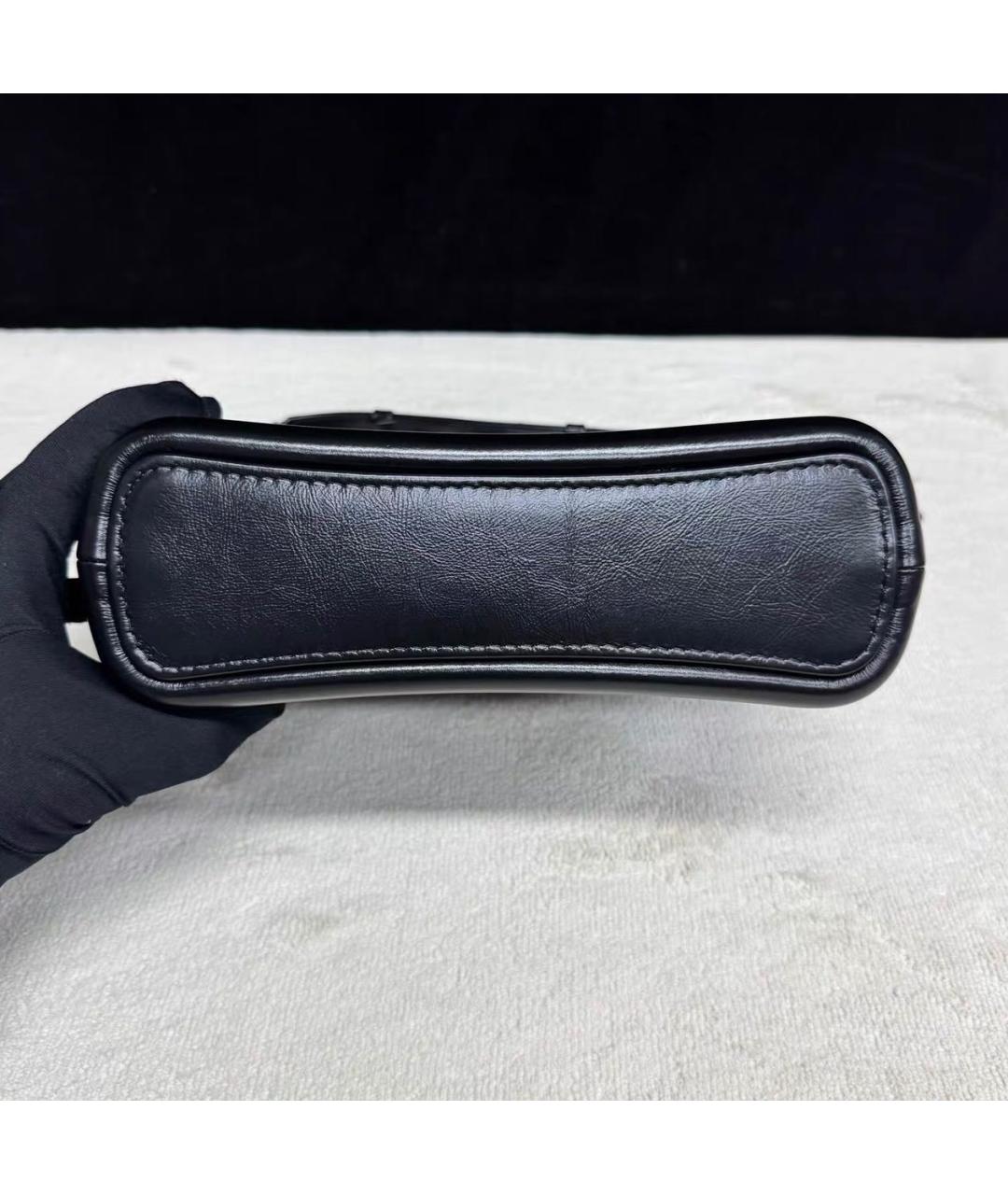 CHANEL Черная кожаная сумка через плечо, фото 5