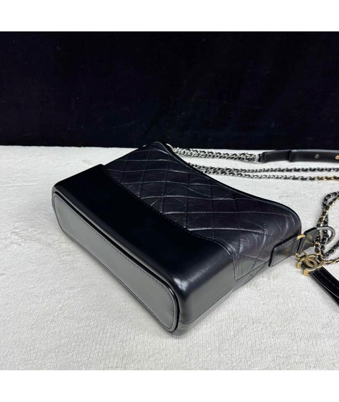 CHANEL Черная кожаная сумка через плечо, фото 4