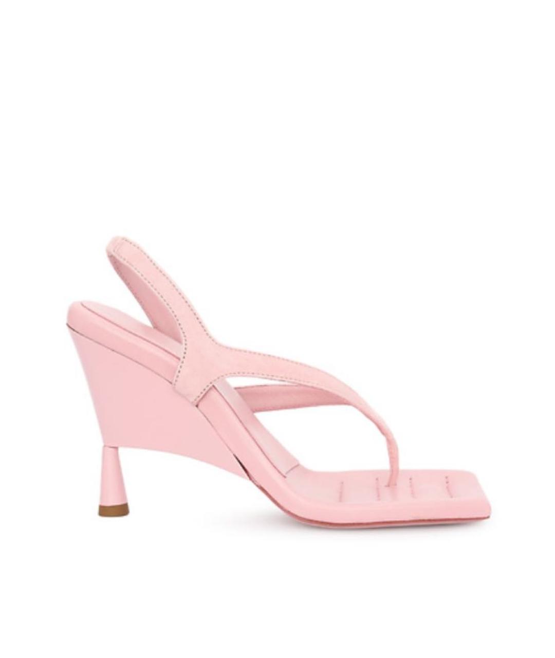 GIABORGHINI Розовые кожаные босоножки, фото 7