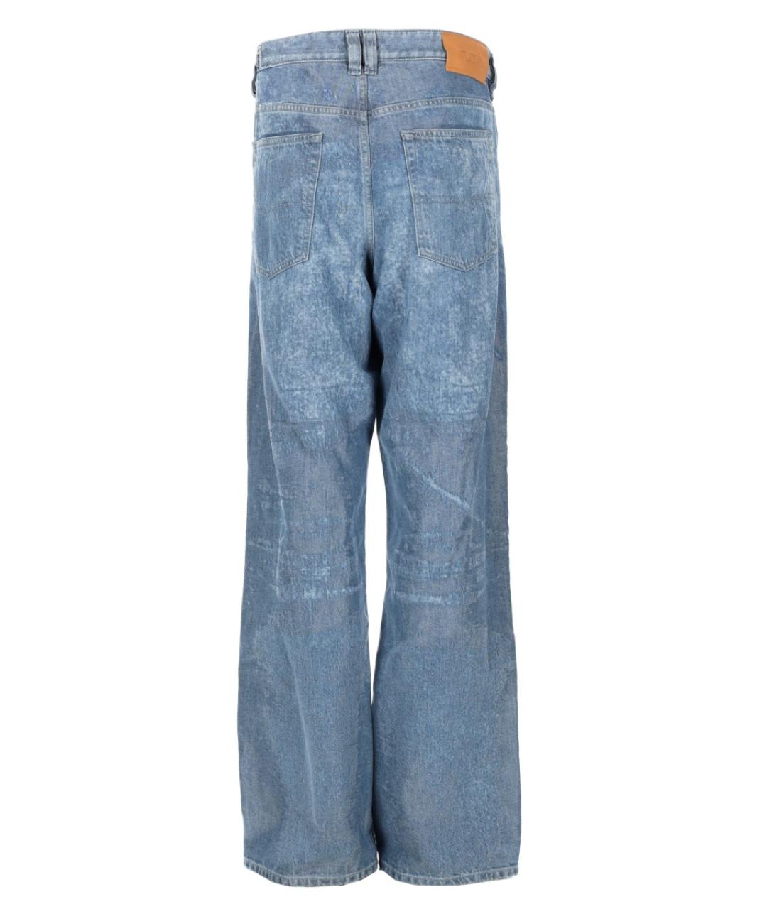 DIESEL Синие хлопковые прямые джинсы, фото 2