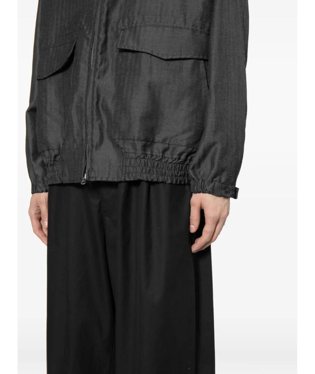 COMME DES GARÇONS HOMME PLUS Черные хлопковые повседневные брюки, фото 3
