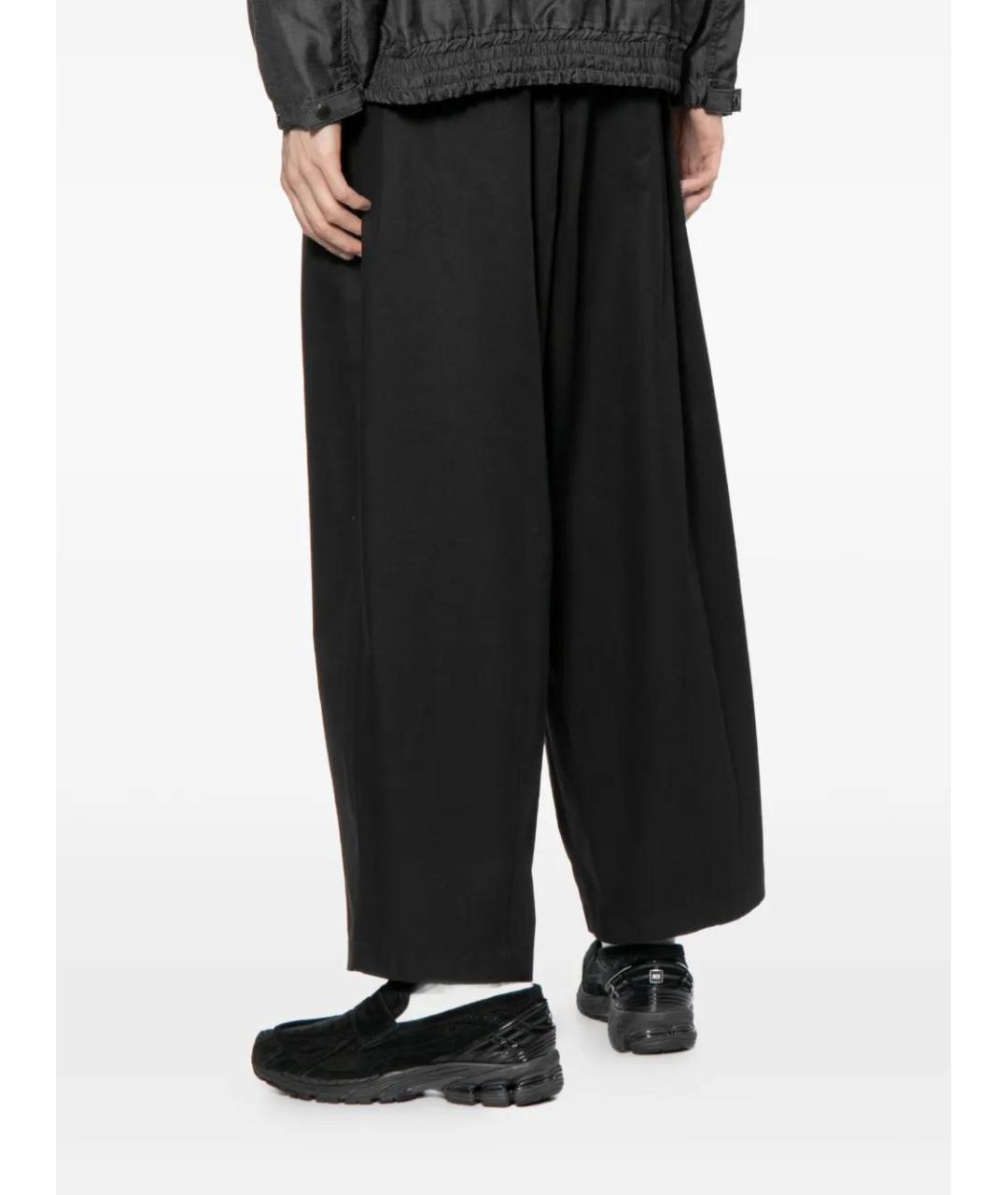 COMME DES GARÇONS HOMME PLUS Черные хлопковые повседневные брюки, фото 2