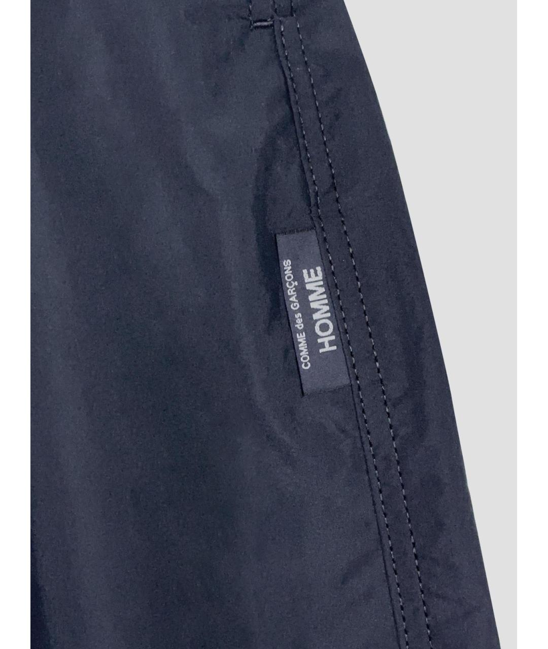 COMME DES GARÇONS HOMME PLUS Темно-синие хлопковые повседневные брюки, фото 3