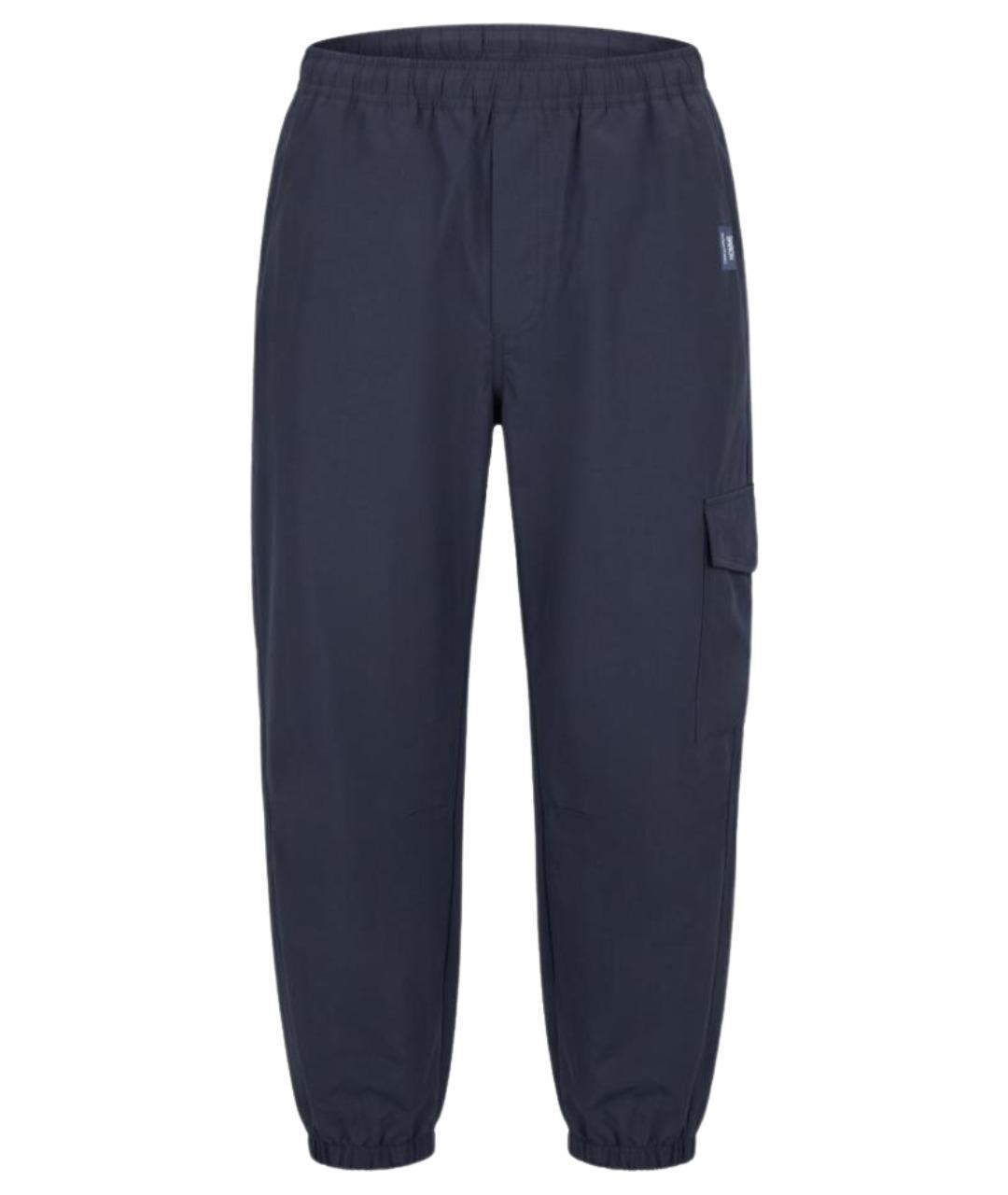 COMME DES GARÇONS HOMME PLUS Темно-синие хлопковые повседневные брюки, фото 1