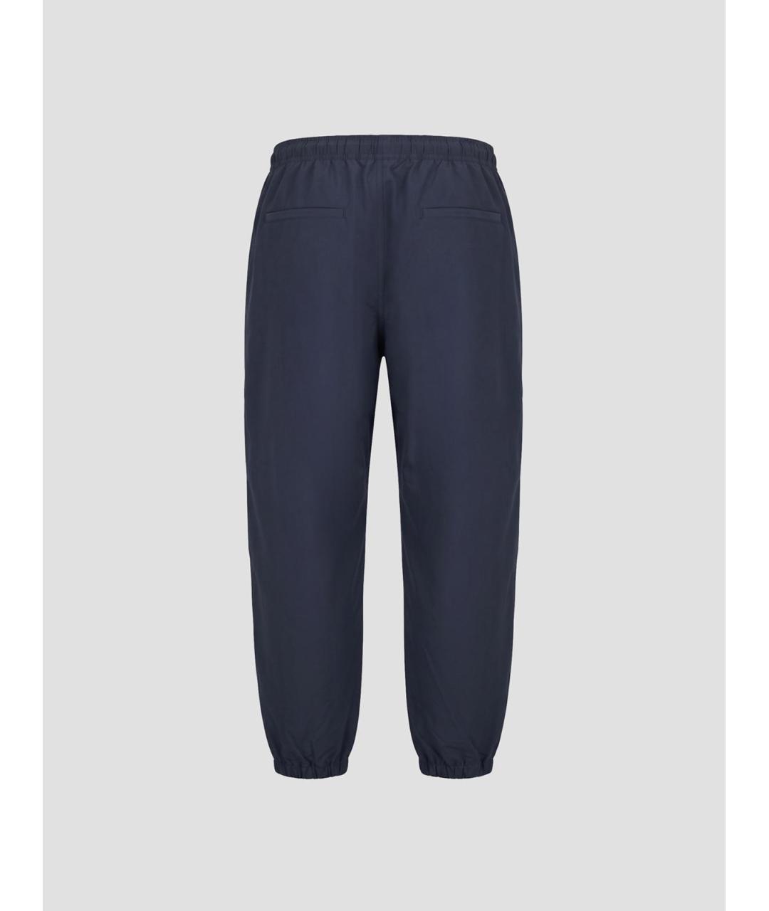 COMME DES GARÇONS HOMME PLUS Темно-синие хлопковые повседневные брюки, фото 2