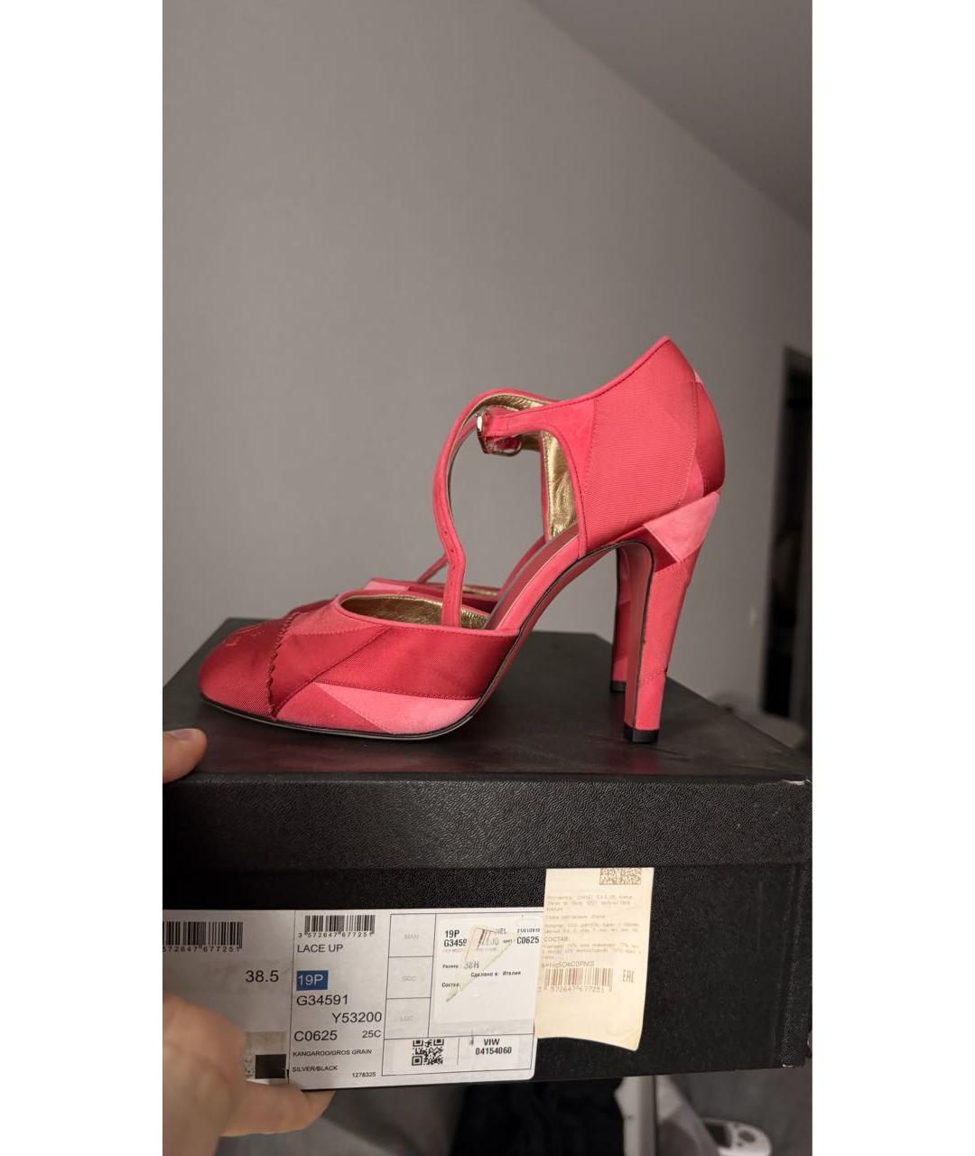 CHANEL Розовые туфли, фото 7