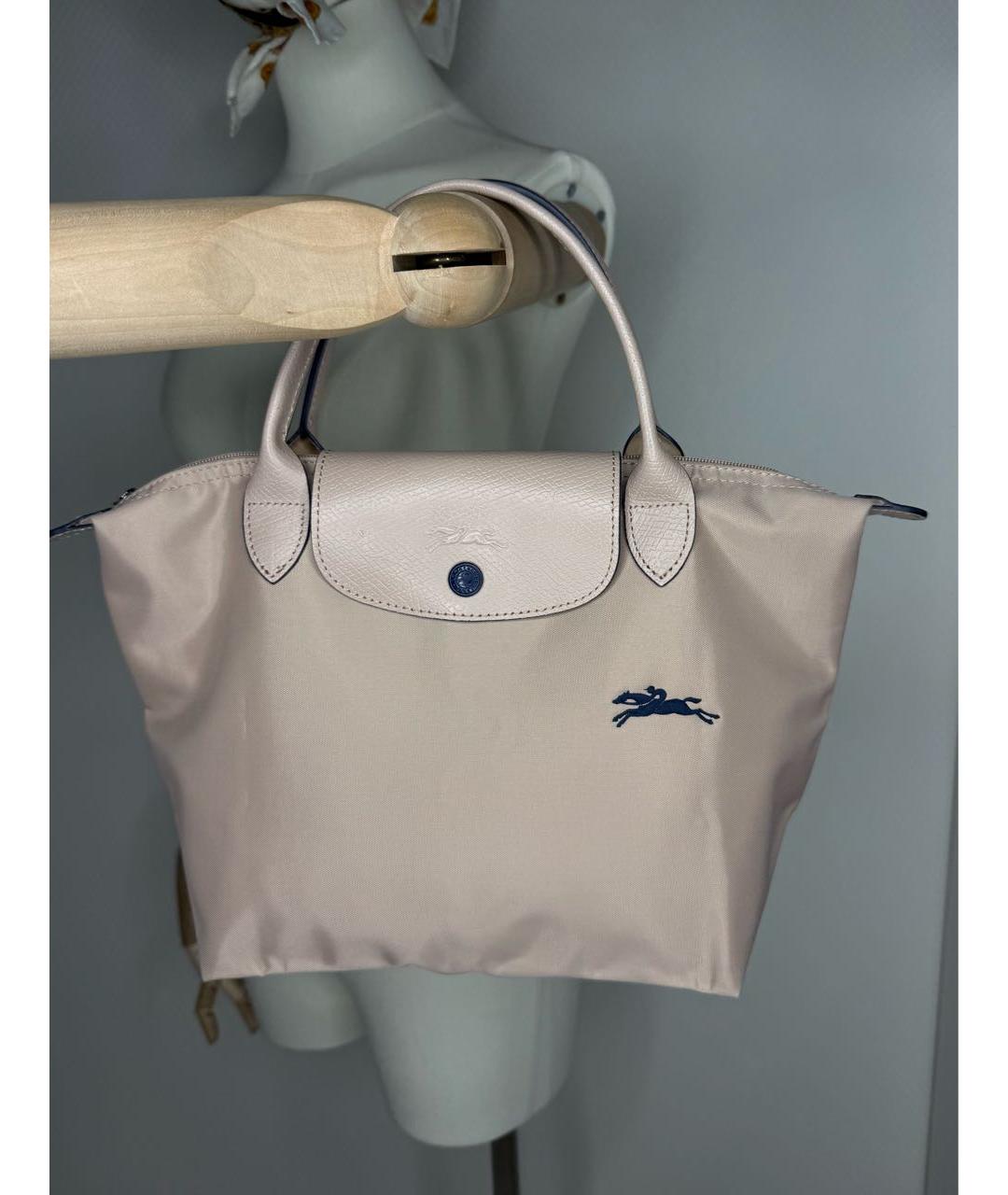LONGCHAMP Бежевая сумка с короткими ручками, фото 9