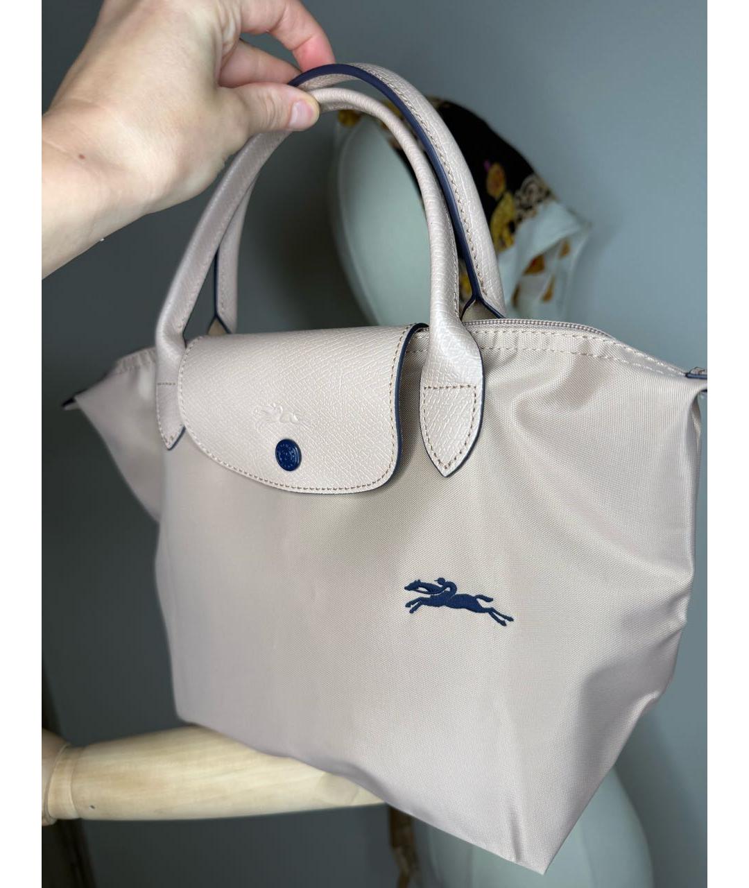 LONGCHAMP Бежевая сумка с короткими ручками, фото 8