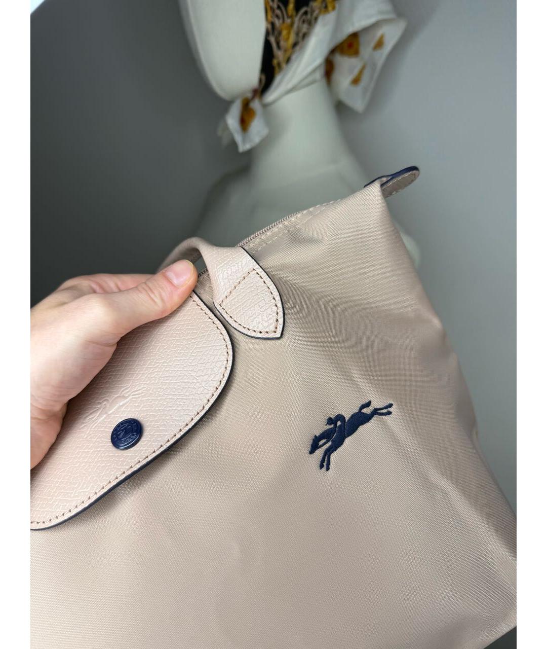 LONGCHAMP Бежевая сумка с короткими ручками, фото 3