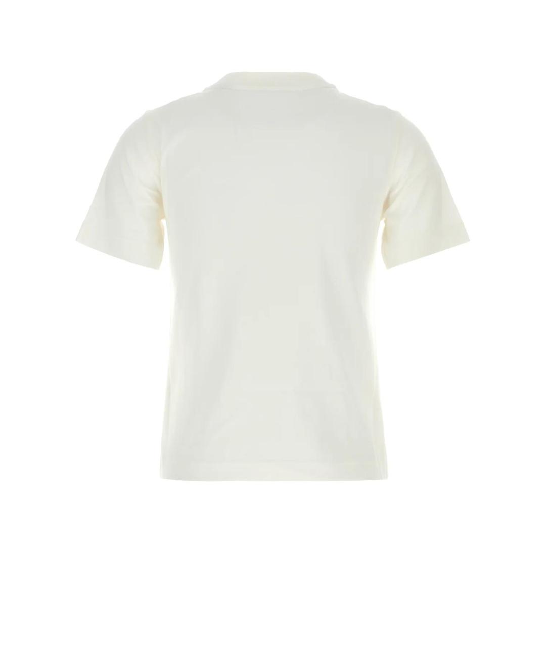BURBERRY Белая хлопковая футболка, фото 2