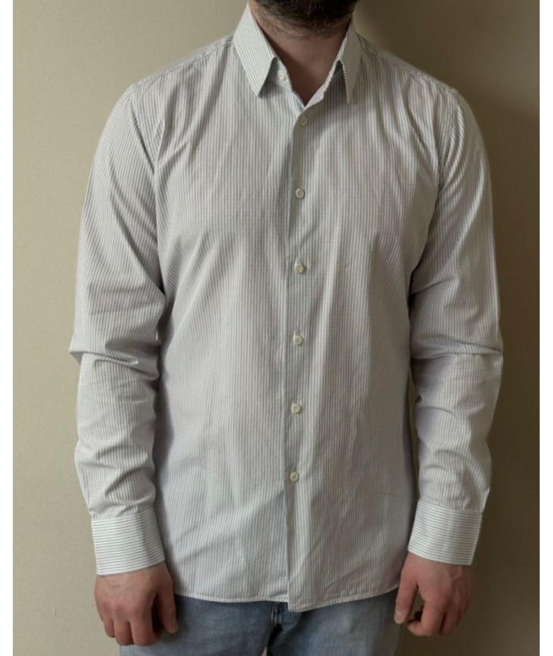 PRADA Голубая хлопковая классическая рубашка, фото 9