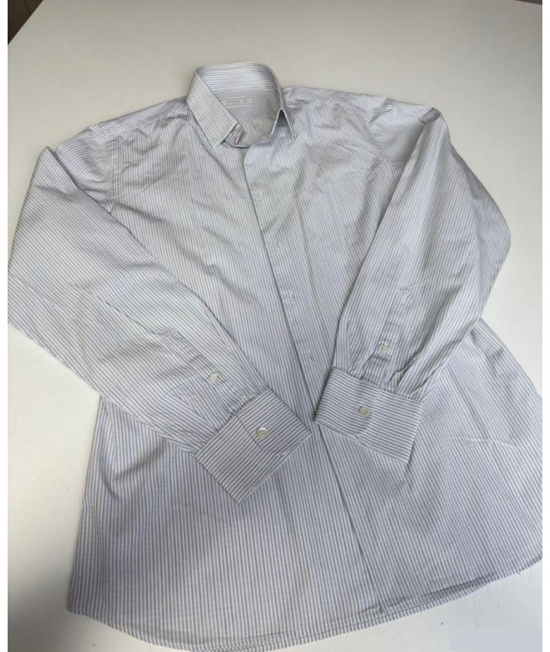 PRADA Голубая хлопковая классическая рубашка, фото 2