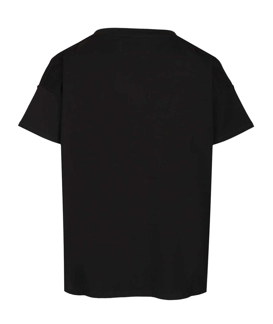 LOULOU STUDIO Черная хлопковая футболка, фото 2