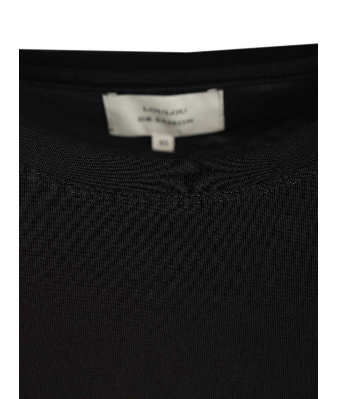LOULOU STUDIO Черная хлопковая футболка, фото 3