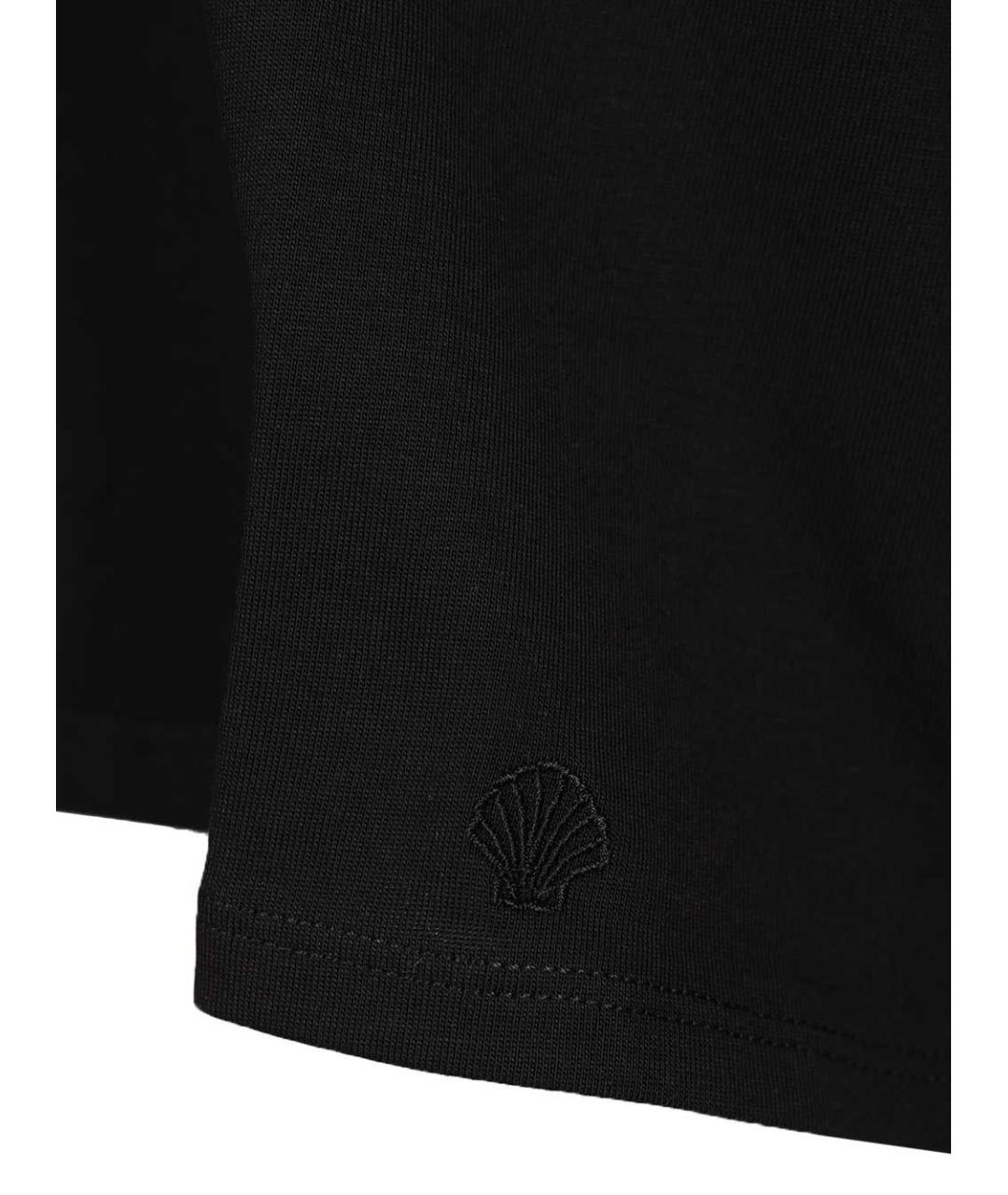 LOULOU STUDIO Черная хлопковая футболка, фото 4