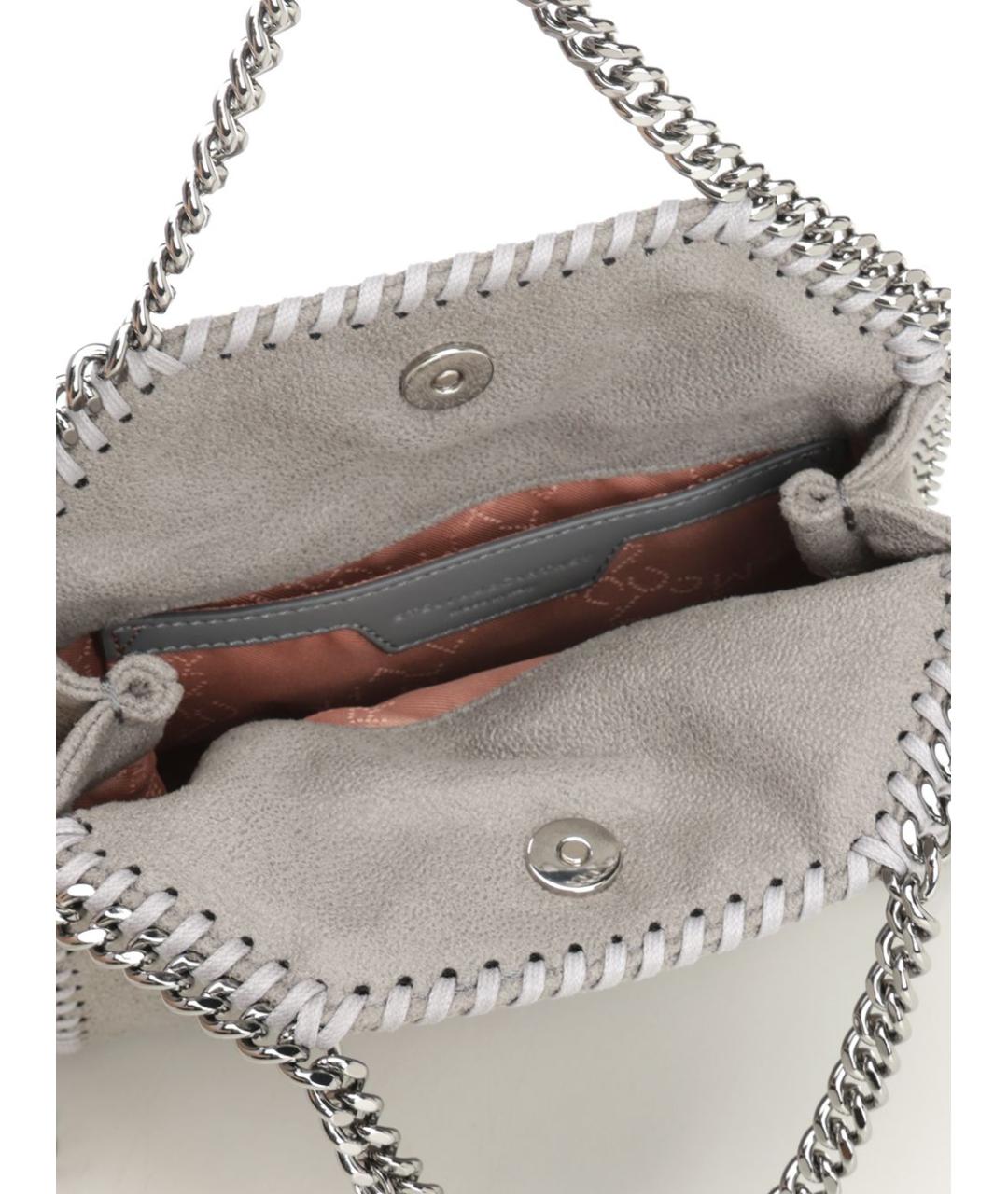 STELLA MCCARTNEY Серая сумка через плечо из искусственной кожи, фото 4