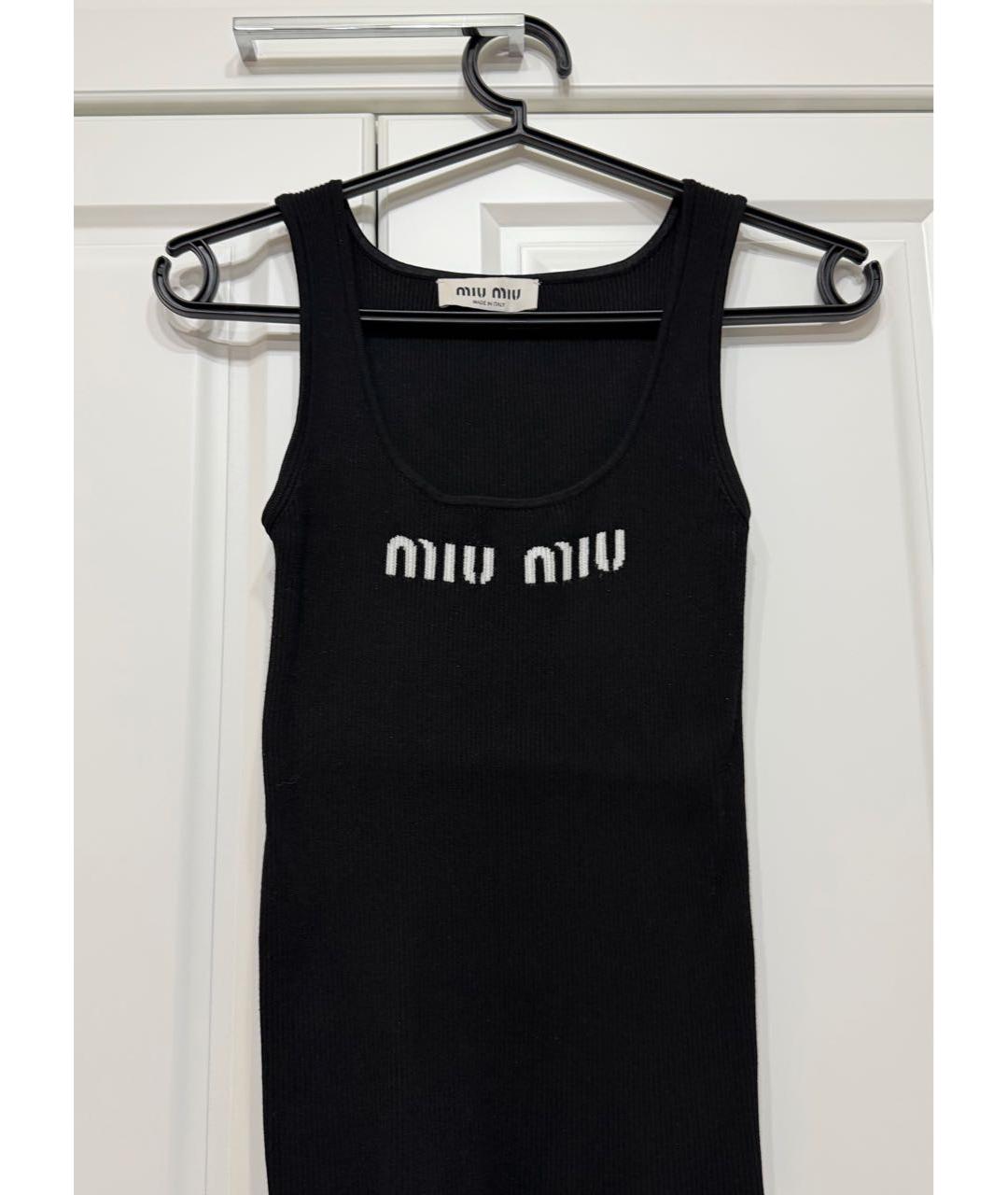 MIU MIU Черная футболка, фото 1