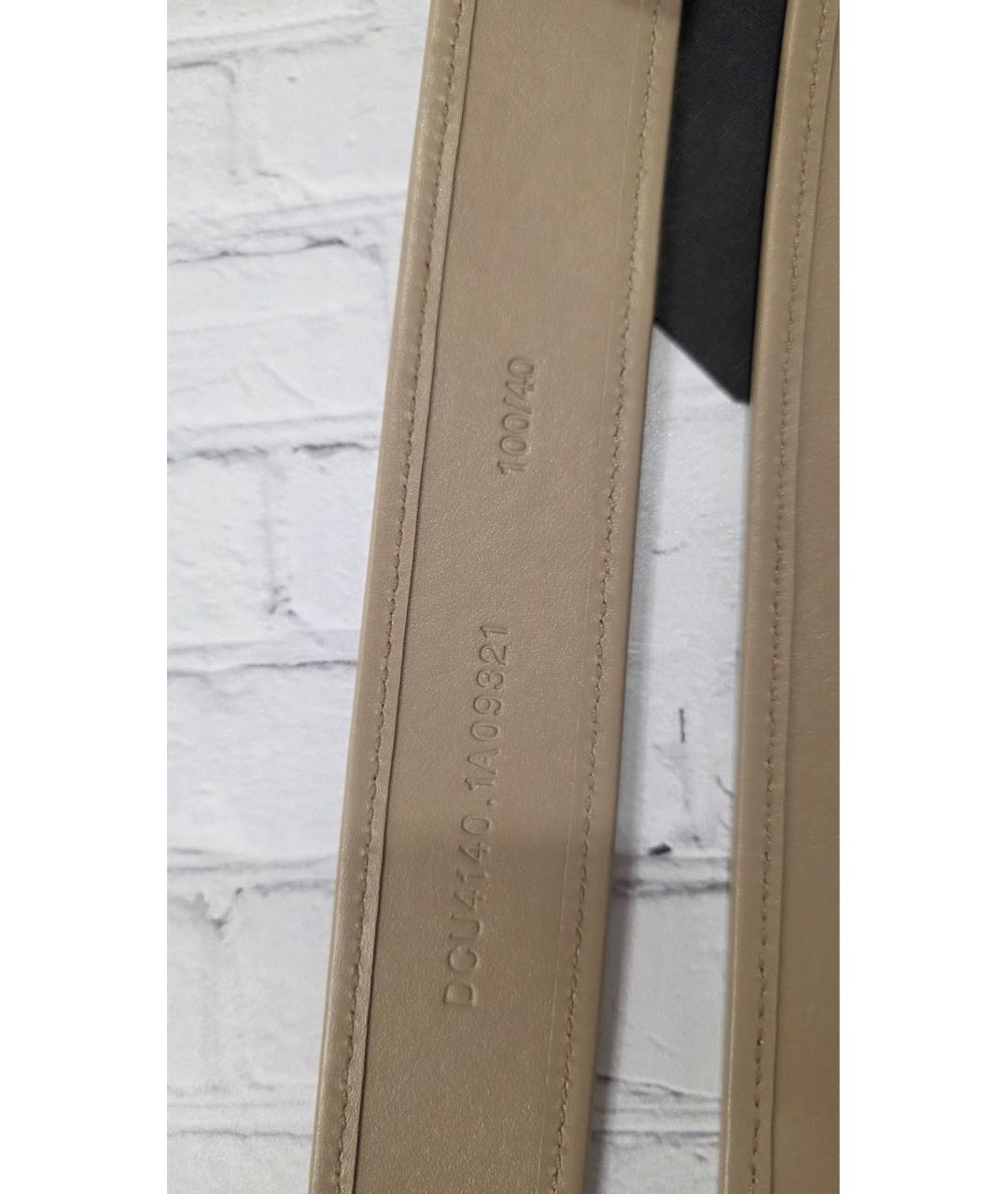 VERSACE Бежевый кожаный ремень, фото 3