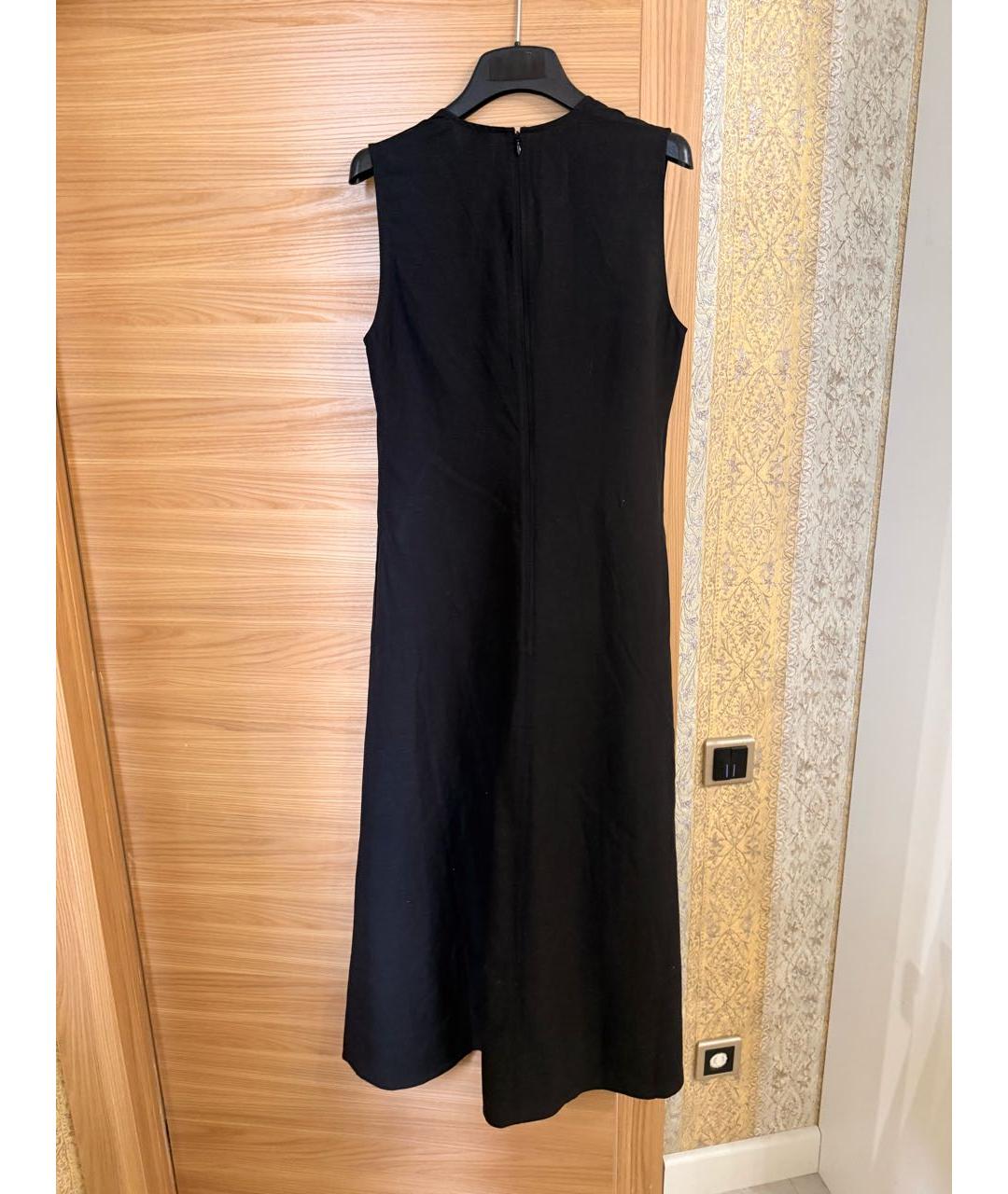 TOTEME Черное вискозное повседневное платье, фото 5