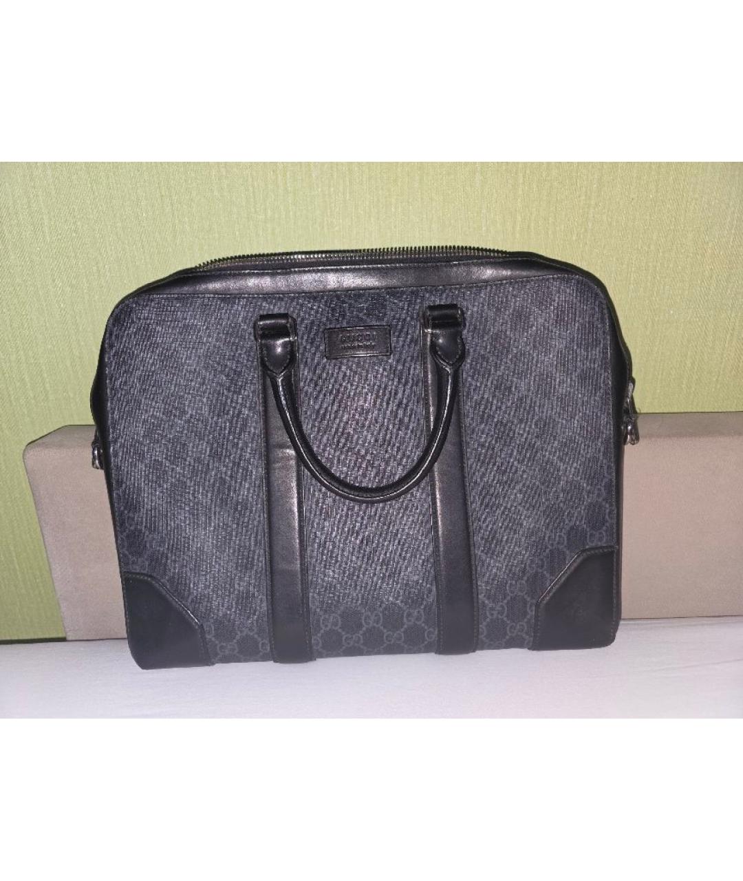 GUCCI Черный портфель, фото 8