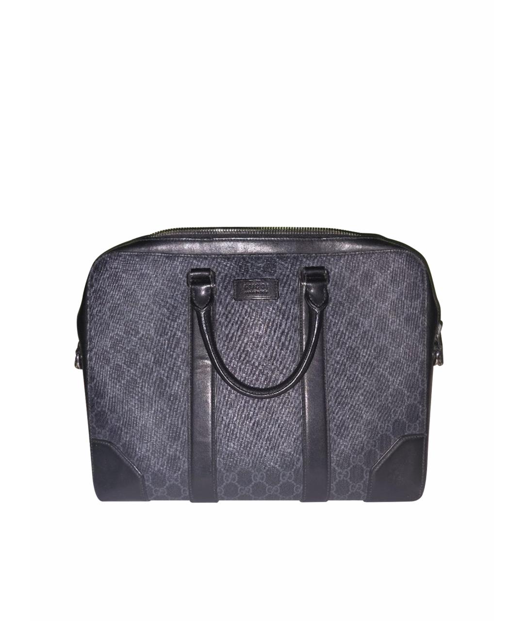 GUCCI Черный портфель, фото 1