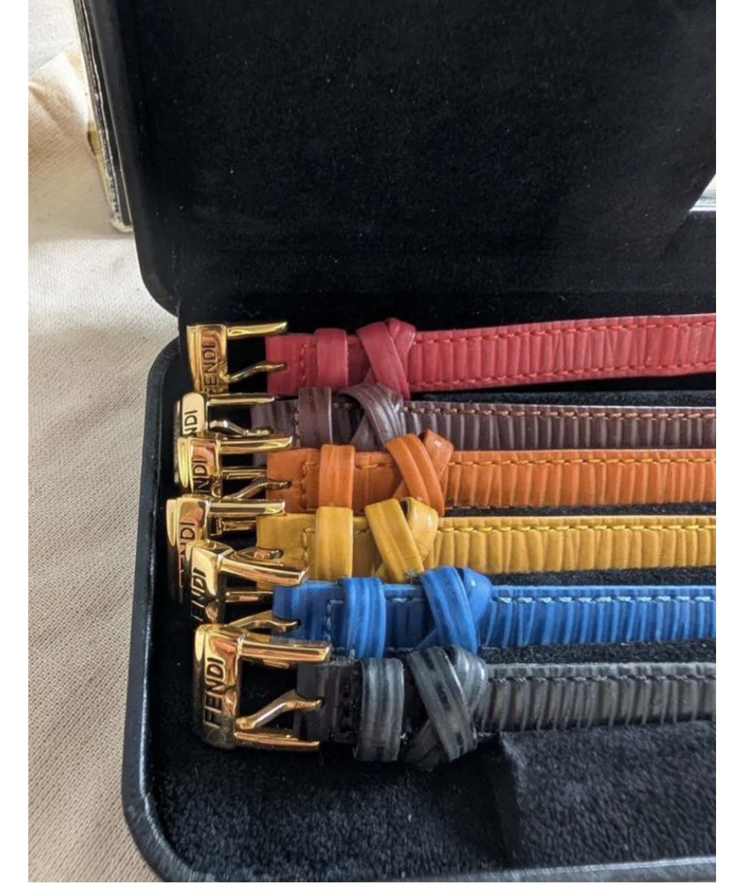 FENDI Золотые позолоченные часы, фото 4