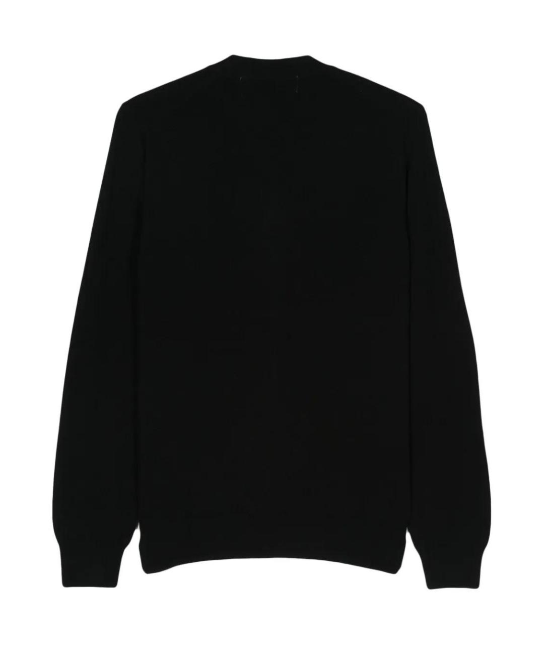 COMME DES GARÇONS PLAY Черный шерстяной кардиган, фото 2