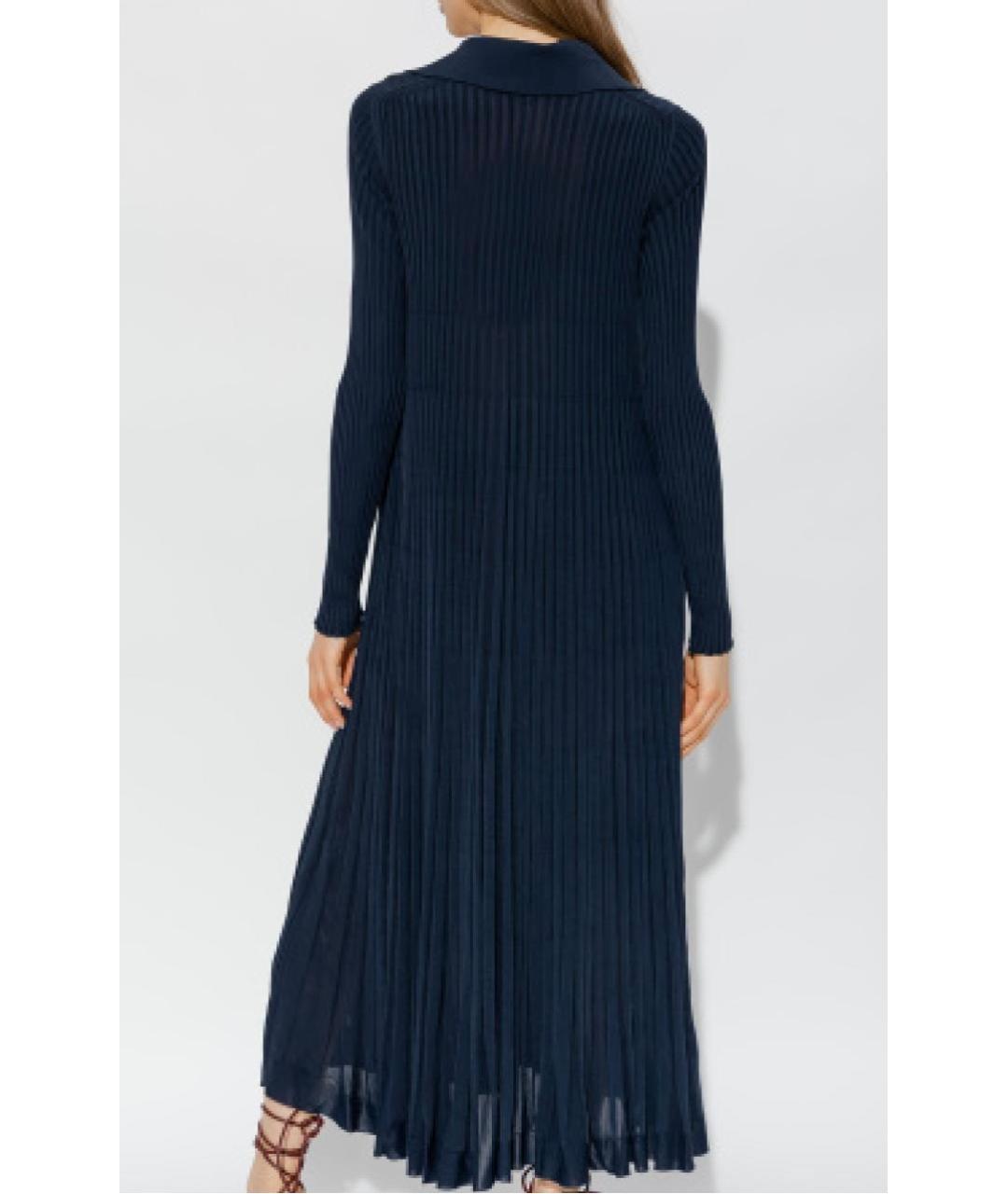 BOTTEGA VENETA Темно-синее вискозное коктейльное платье, фото 3