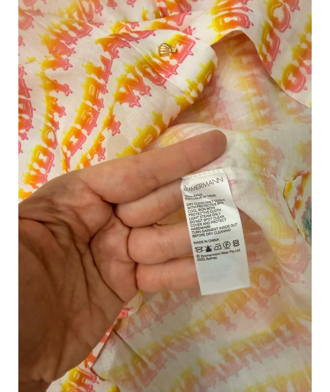ZIMMERMANN Мульти льняная блузы, фото 6