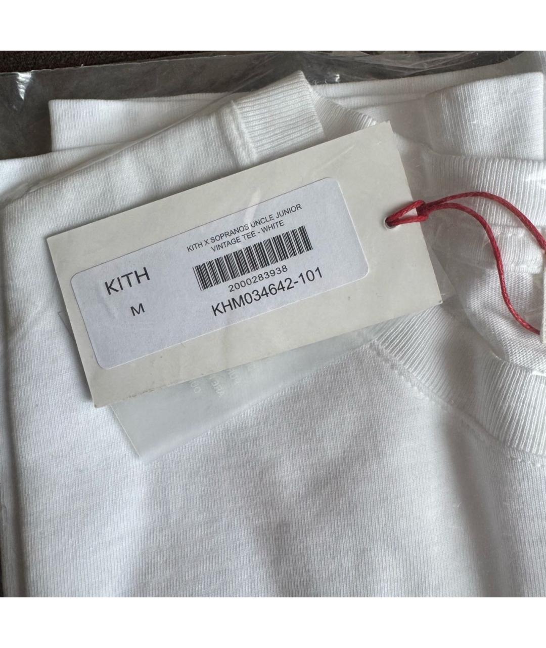 KITH Белая хлопковая футболка, фото 3