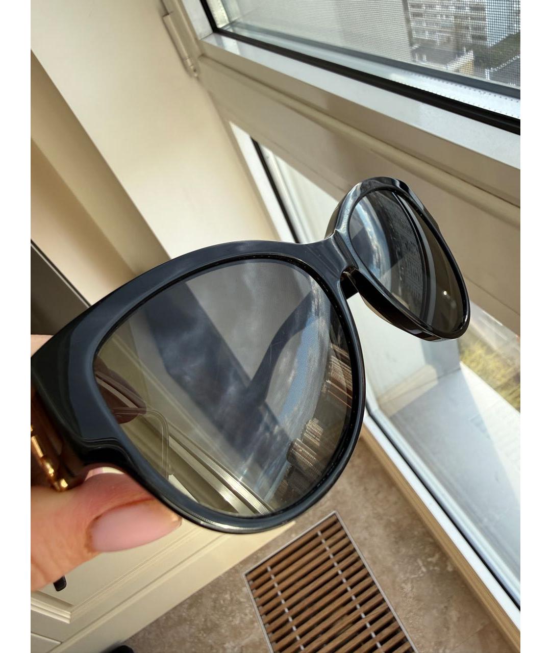 SAINT LAURENT Черные пластиковые солнцезащитные очки, фото 5