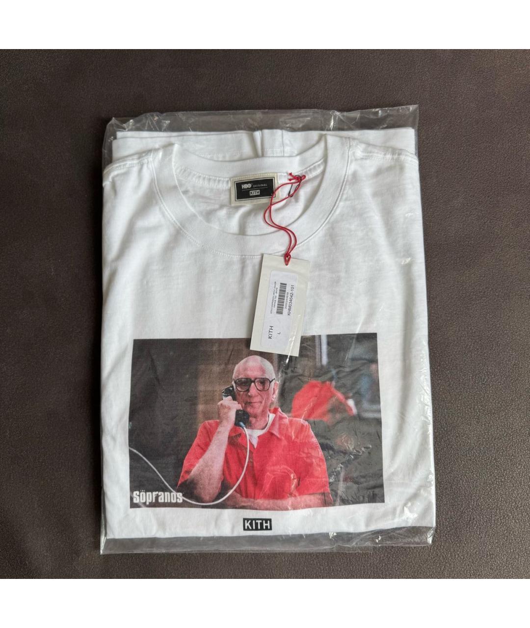 KITH Белая хлопковая футболка, фото 2